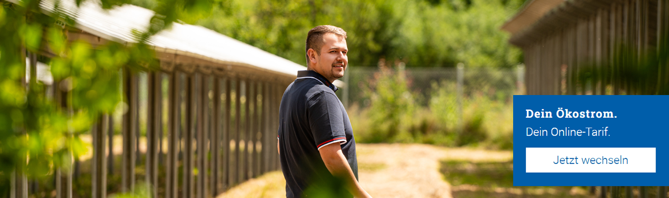 Mitarbeiter Albstadtwerke zwischen PV Anlagen mit Anzeige-Button Jetzt wechseln"